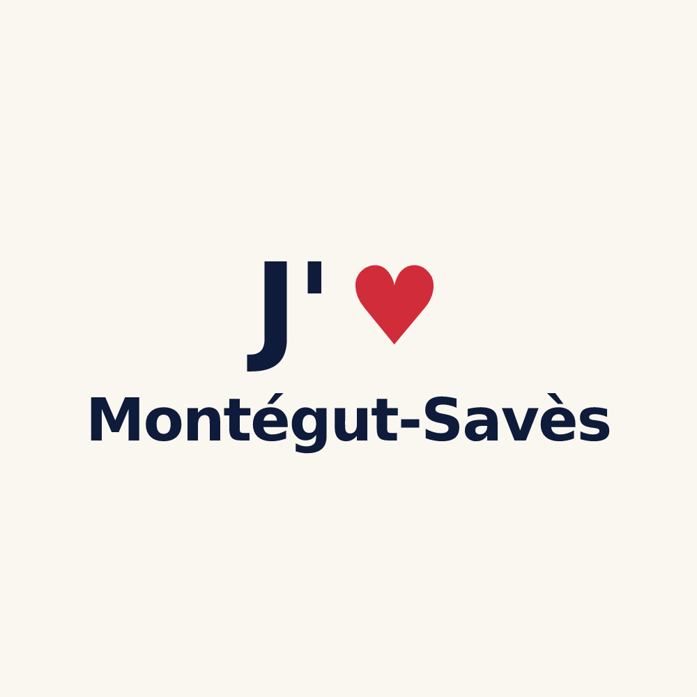 Tasse personnalisée Montégut-Savès — design J'aime Montégut-Savès