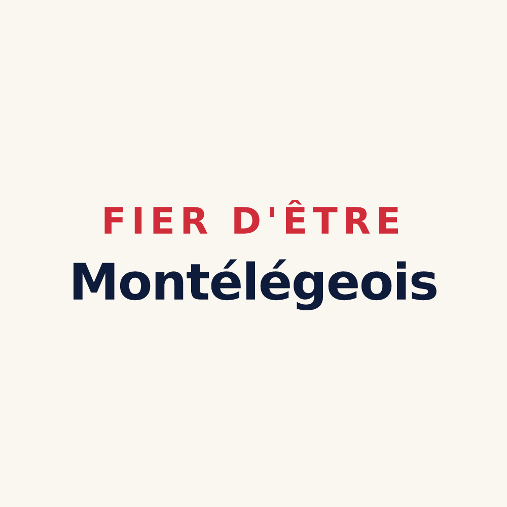 Tasse « Fier d'être Montélégeois » — design pour Montéléger