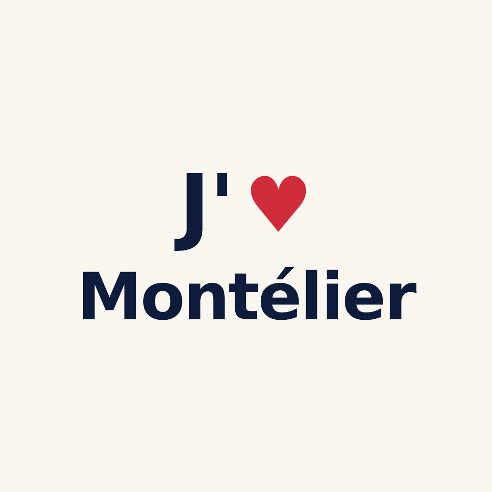 Tasse personnalisée Montélier — design J'aime Montélier