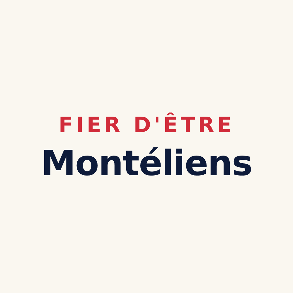 Tasse « Fier d'être Montéliens » — design pour Montélier