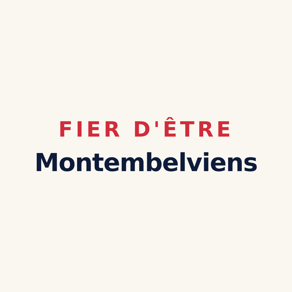Tasse « Fier d'être Montembelviens » — design pour Montembœuf