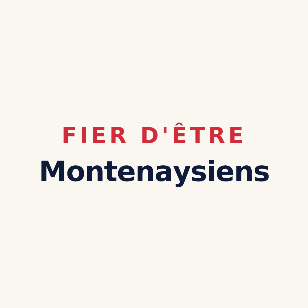Tasse « Fier d'être Montenaysiens » — design pour Montenay