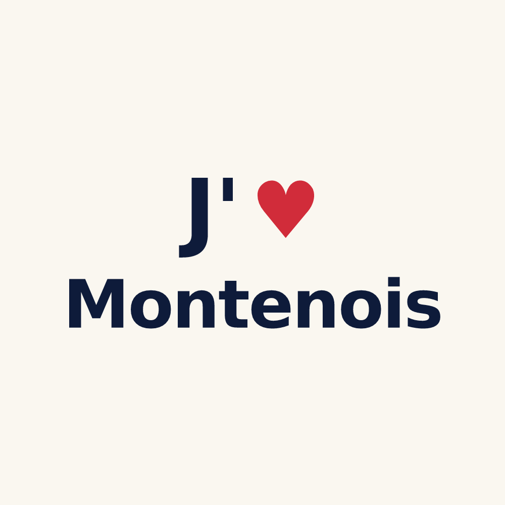 Tasse personnalisée Montenois — design « J'aime Montenois » imprimé sur la tasse