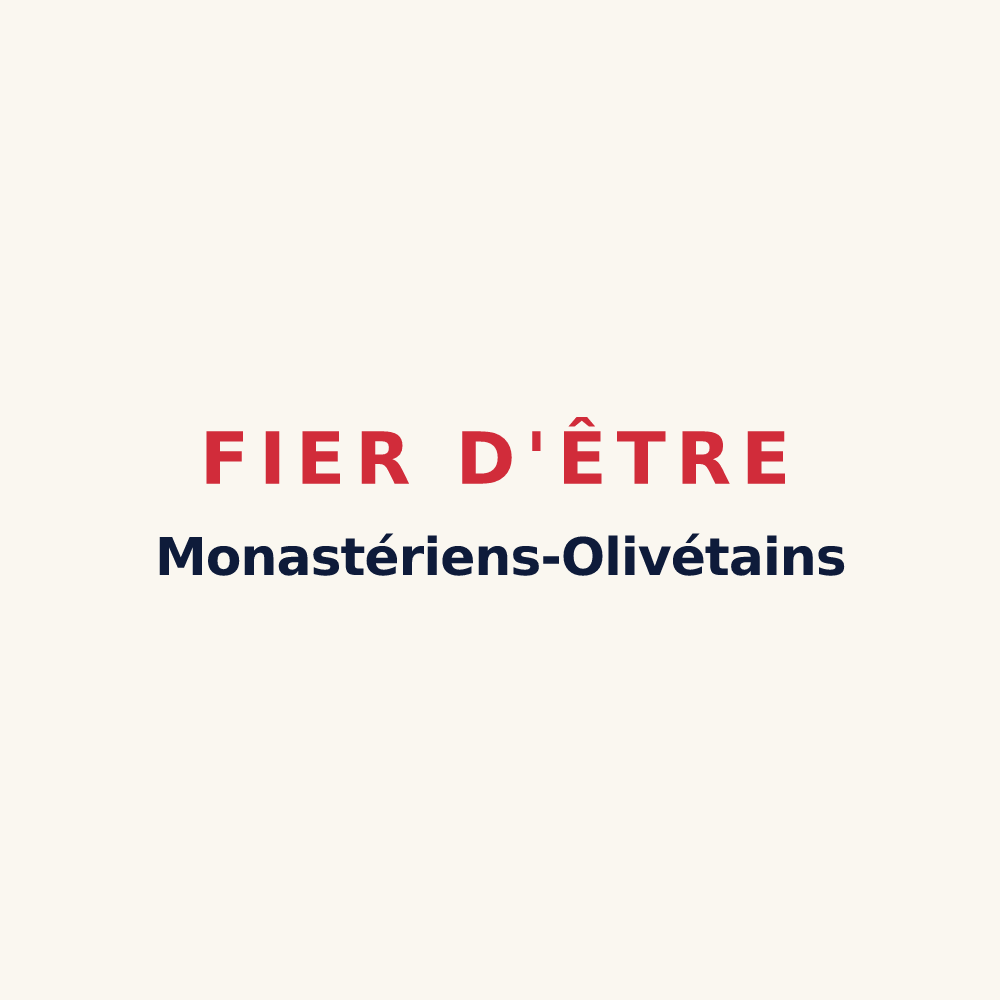 Tasse « Fier d'être Monastériens-Olivétains » — design pour Montérolier