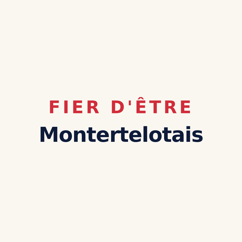 Tasse « Fier d'être Montertelotais » — design pour Montertelot