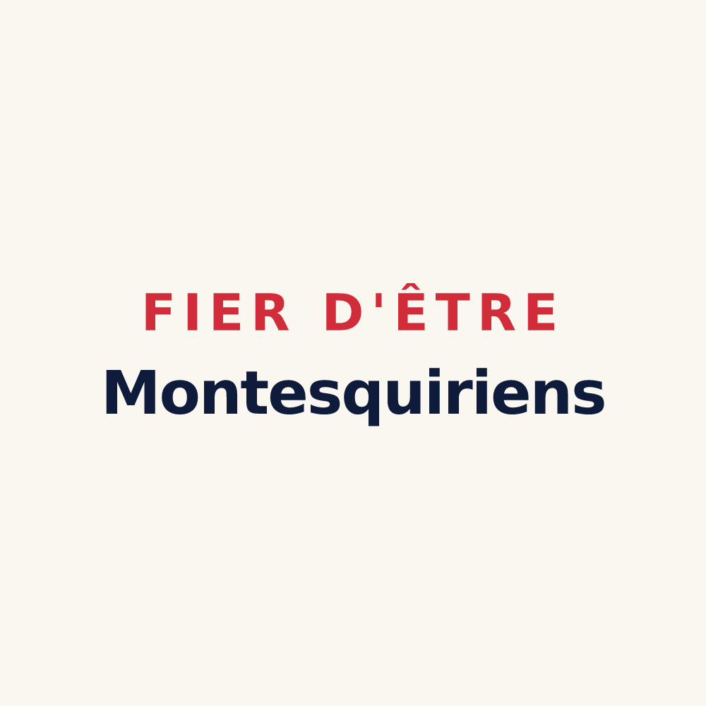 Tasse « Fier d'être Montesquiriens » — design pour Montesquieu-Lauragais