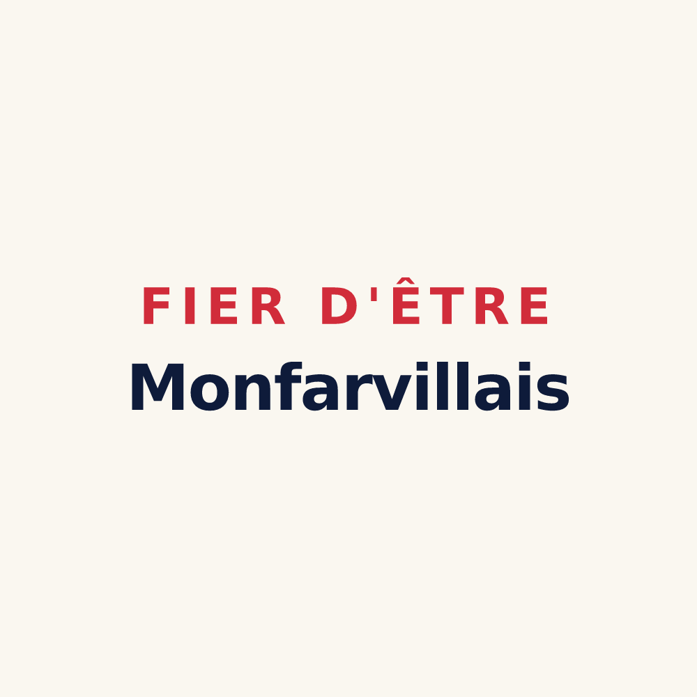 Tasse « Fier d'être Monfarvillais » — design pour Montfarville