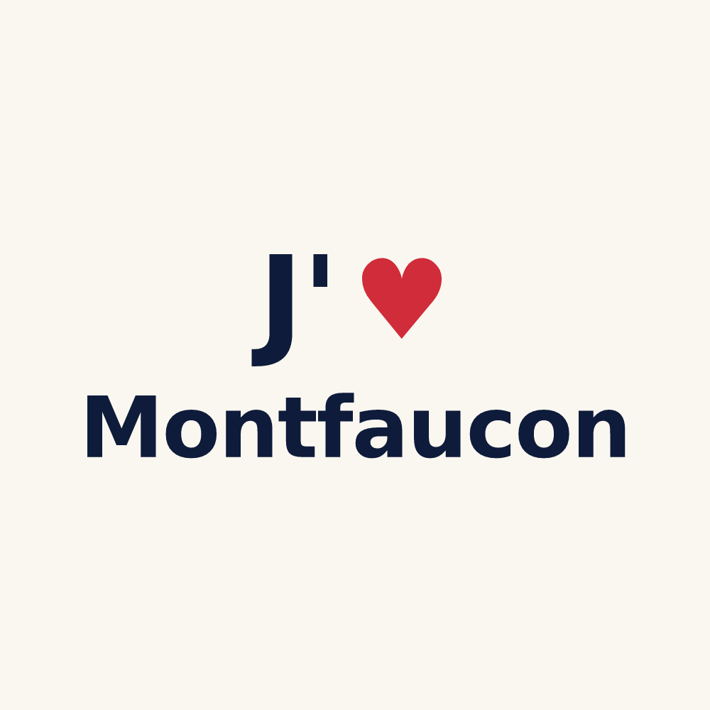 Tasse personnalisée Montfaucon — design J'aime Montfaucon