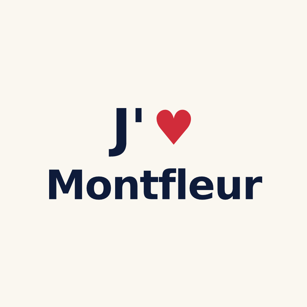 Tasse personnalisée Montfleur — design J'aime Montfleur