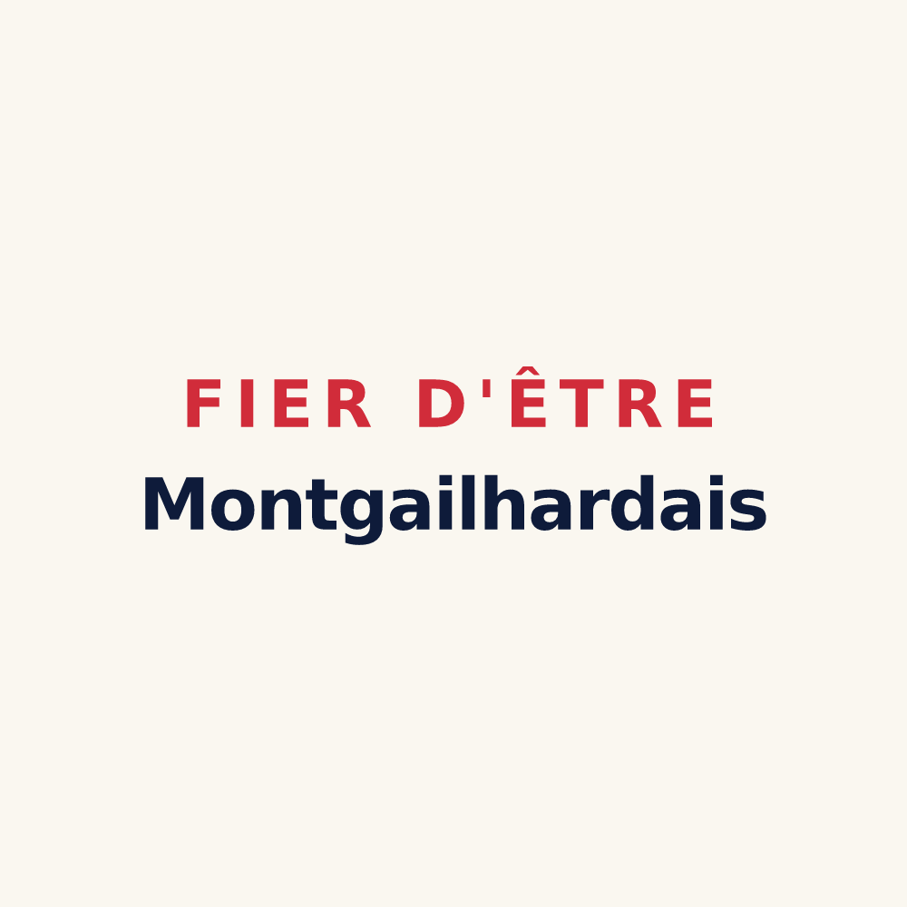 Tasse « Fier d'être Montgailhardais » — design pour Montgailhard