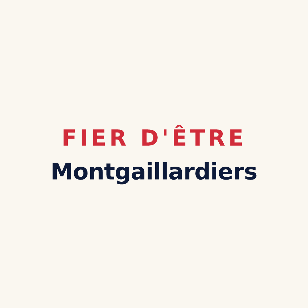 Tasse « Fier d'être Montgaillardiers » — design pour Montgaillard-sur-Save