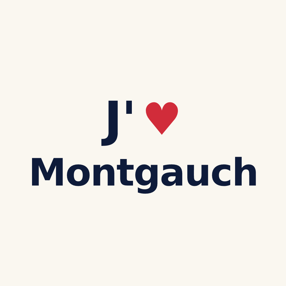 Tasse personnalisée Montgauch — design J'aime Montgauch
