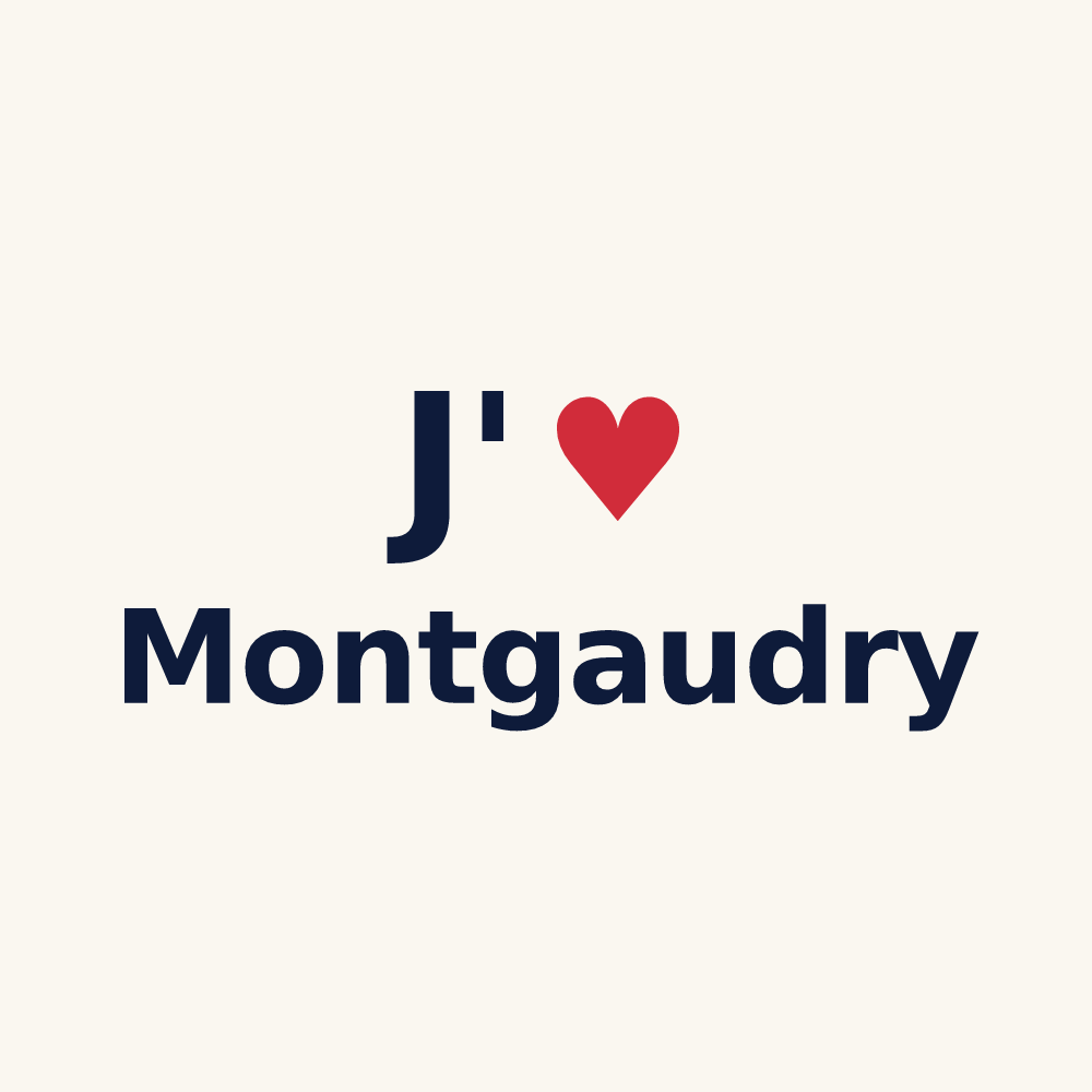 Tasse personnalisée Montgaudry — design J'aime Montgaudry