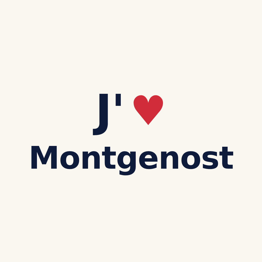 Tasse personnalisée Montgenost — design J'aime Montgenost