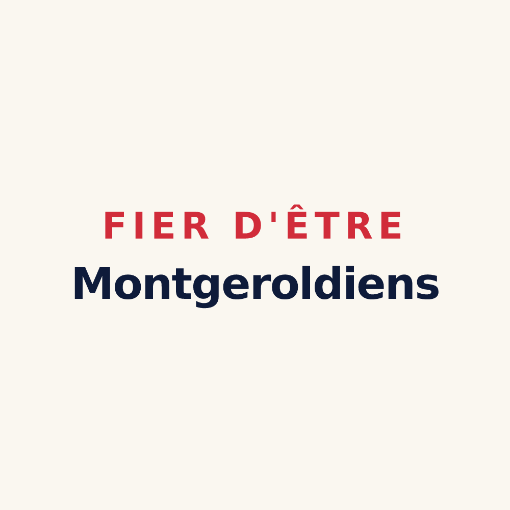 Tasse « Fier d'être Montgeroldiens » — design pour Montgeroult