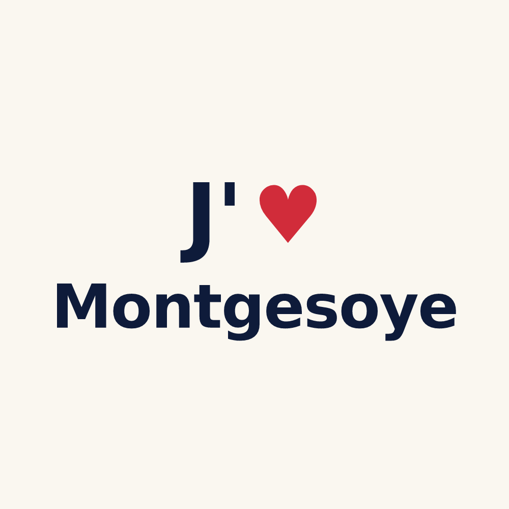 Tasse personnalisée Montgesoye — design J'aime Montgesoye