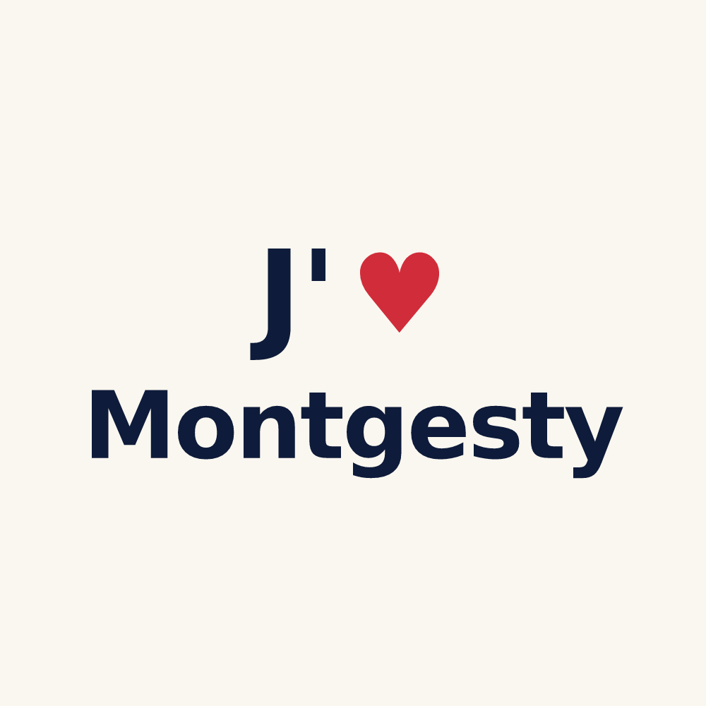Tasse personnalisée Montgesty — design J'aime Montgesty
