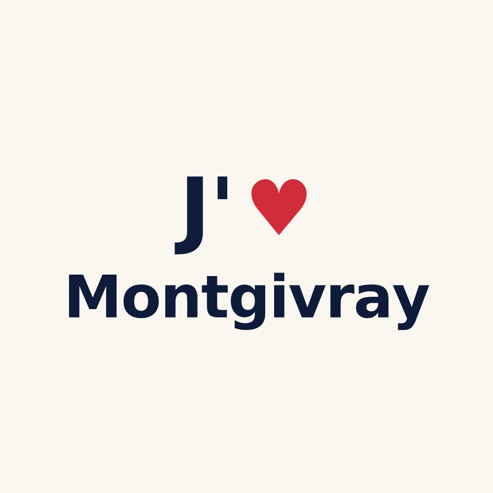 Tasse personnalisée Montgivray — design J'aime Montgivray