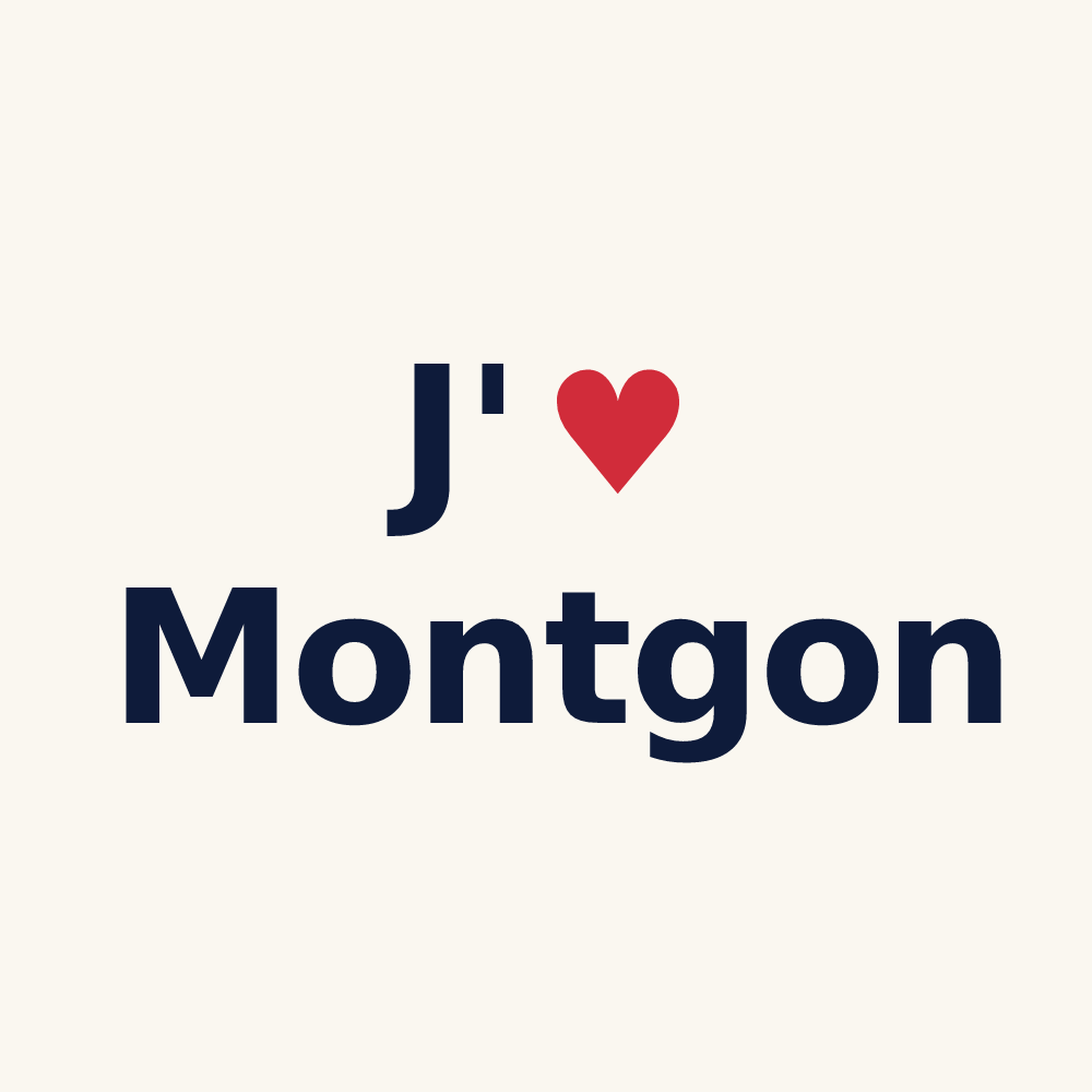 Tasse personnalisée Montgon — design J'aime Montgon