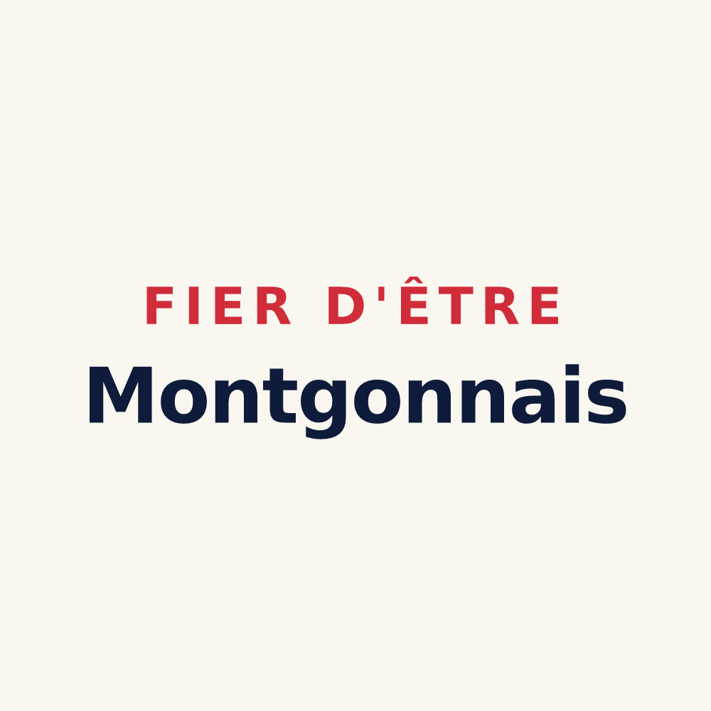 Tasse « Fier d'être Montgonnais » — design pour Montgon
