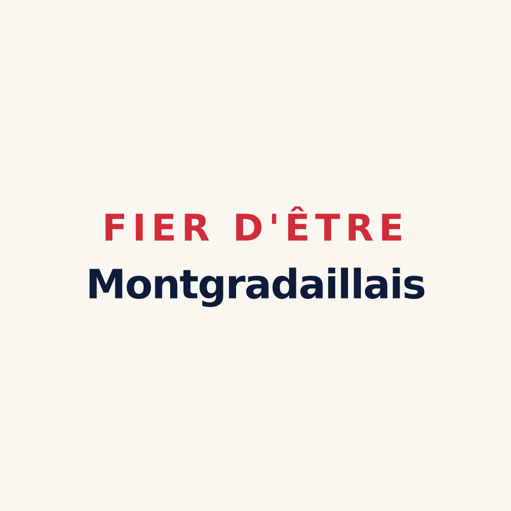 Tasse « Fier d'être Montgradaillais » — design pour Montgradail