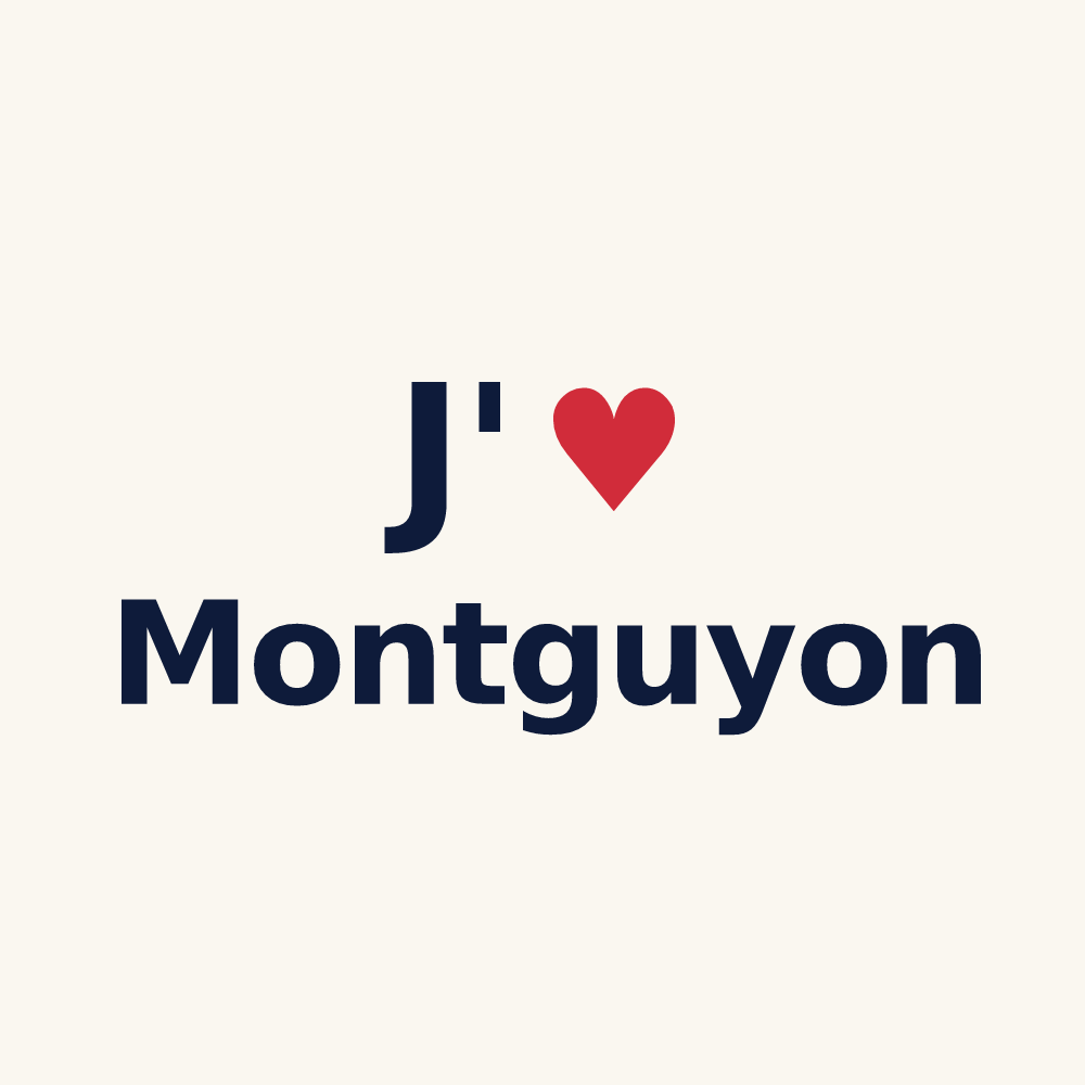 Tasse personnalisée Montguyon — design J'aime Montguyon