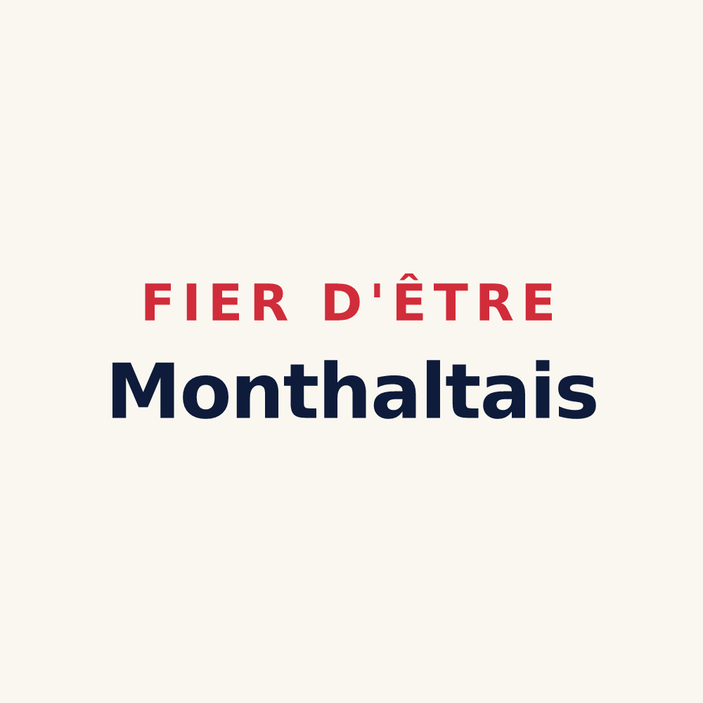 Tasse « Fier d'être Monthaltais » — design pour Monthault