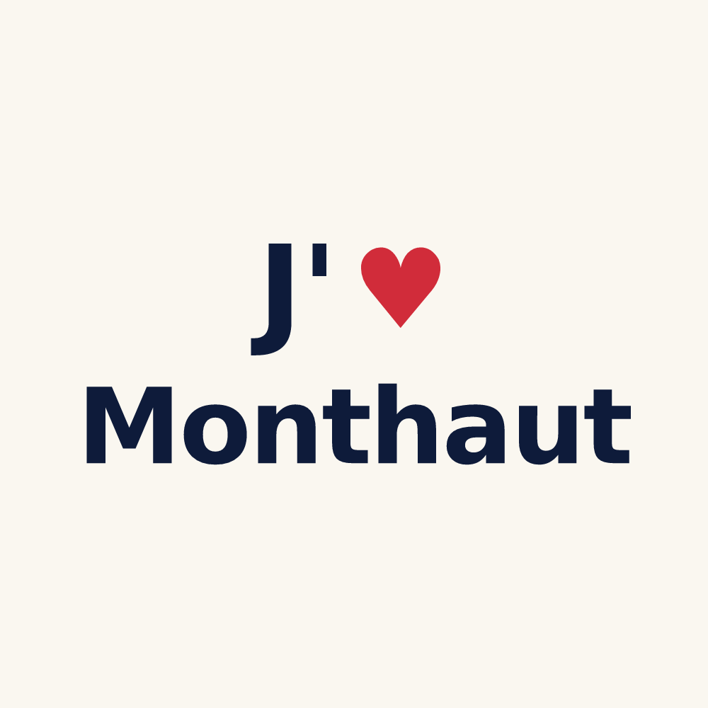 Tasse personnalisée Monthaut — design J'aime Monthaut