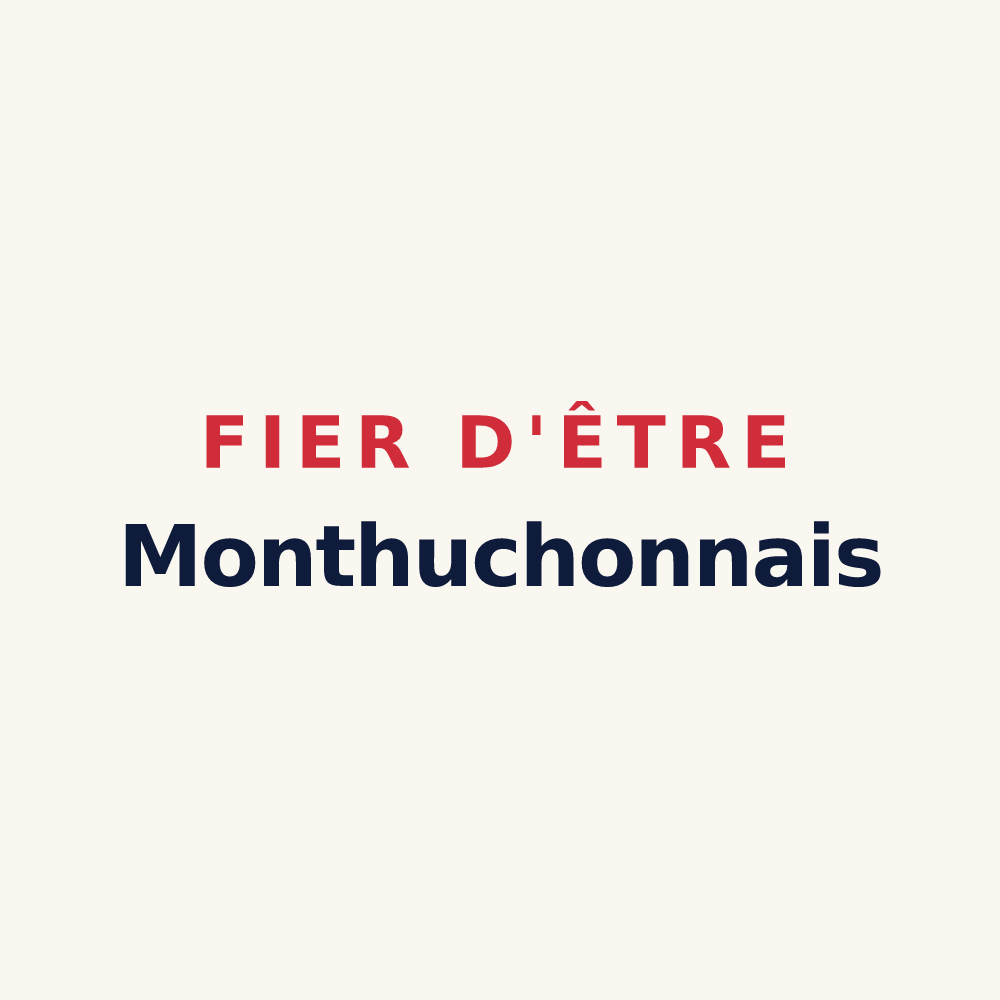 Tasse « Fier d'être Monthuchonnais » — design pour Monthuchon