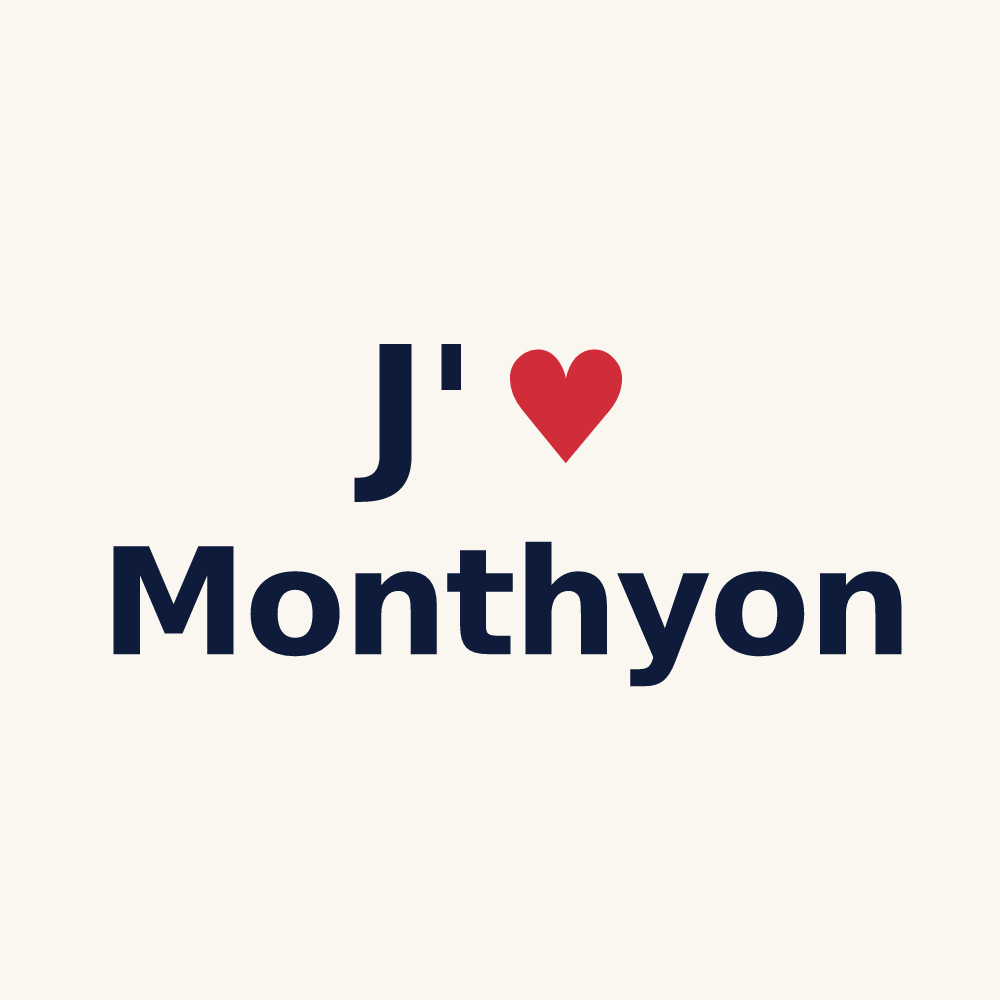 Tasse personnalisée Monthyon — design J'aime Monthyon