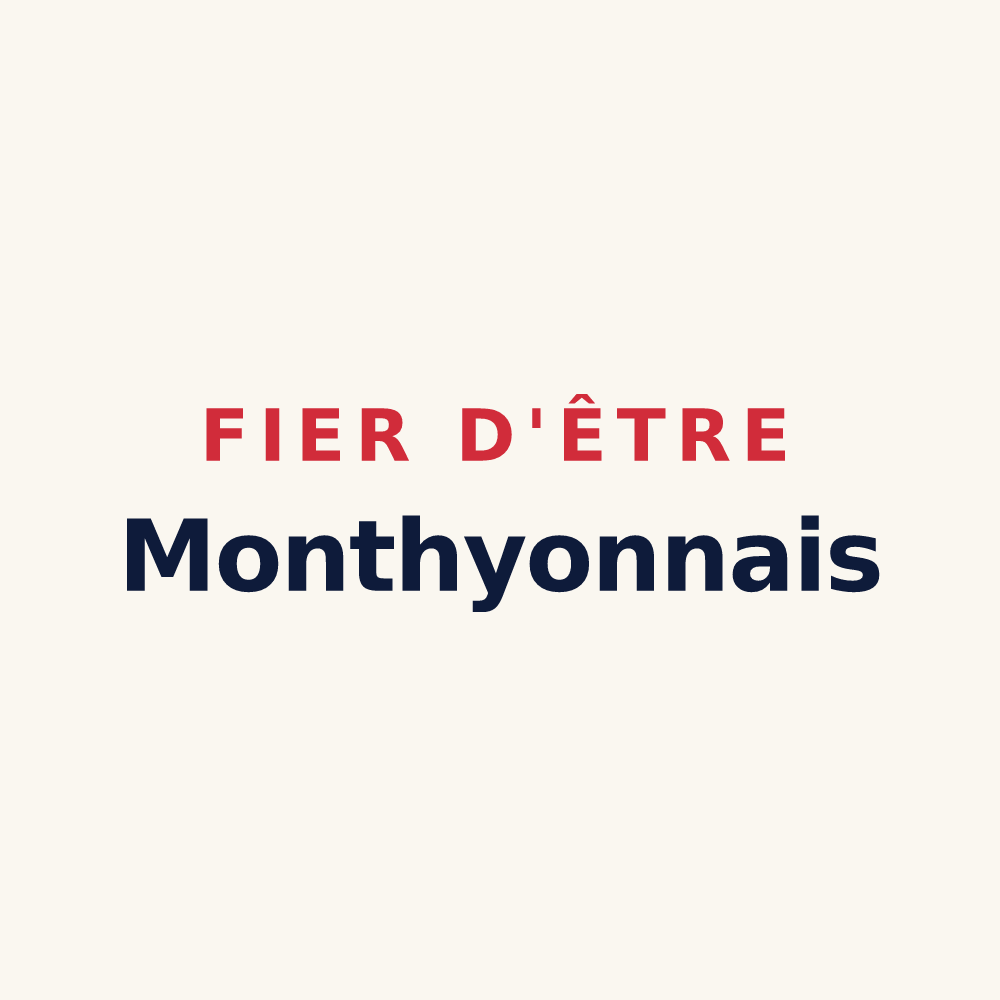 Tasse « Fier d'être Monthyonnais » — design pour Monthyon