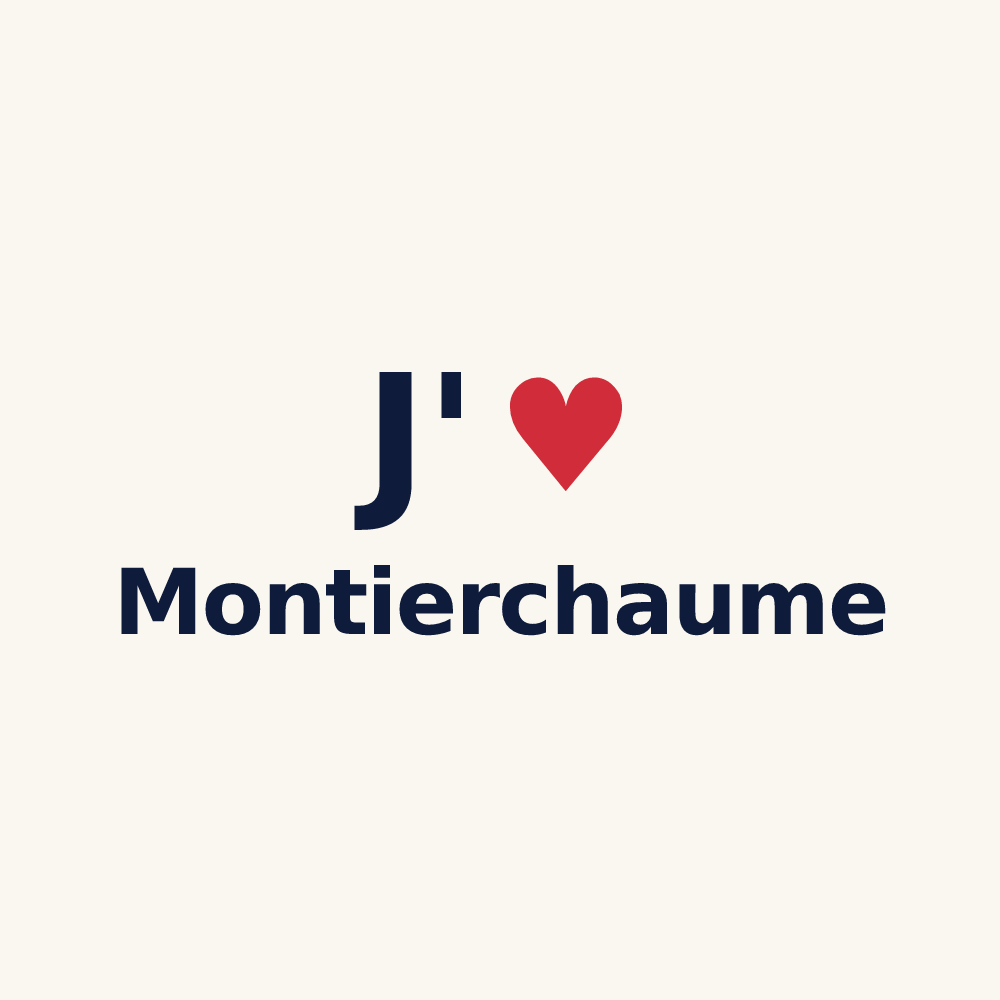 Tasse personnalisée Montierchaume — design J'aime Montierchaume