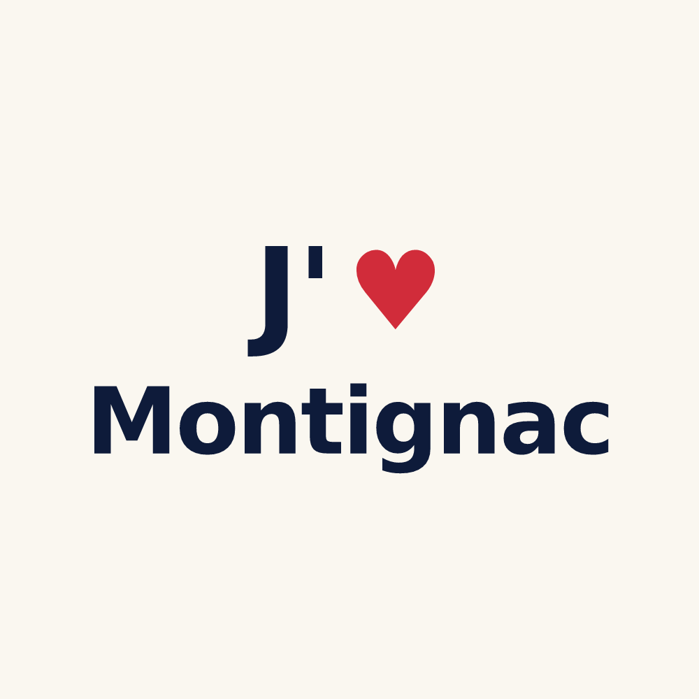 Tasse personnalisée Montignac — design J'aime Montignac