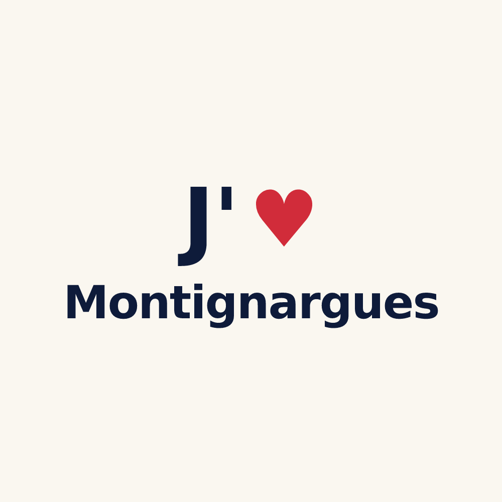 Tasse personnalisée Montignargues — design J'aime Montignargues