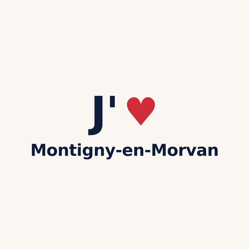 Tasse personnalisée Montigny-en-Morvan — design J'aime Montigny-en-Morvan