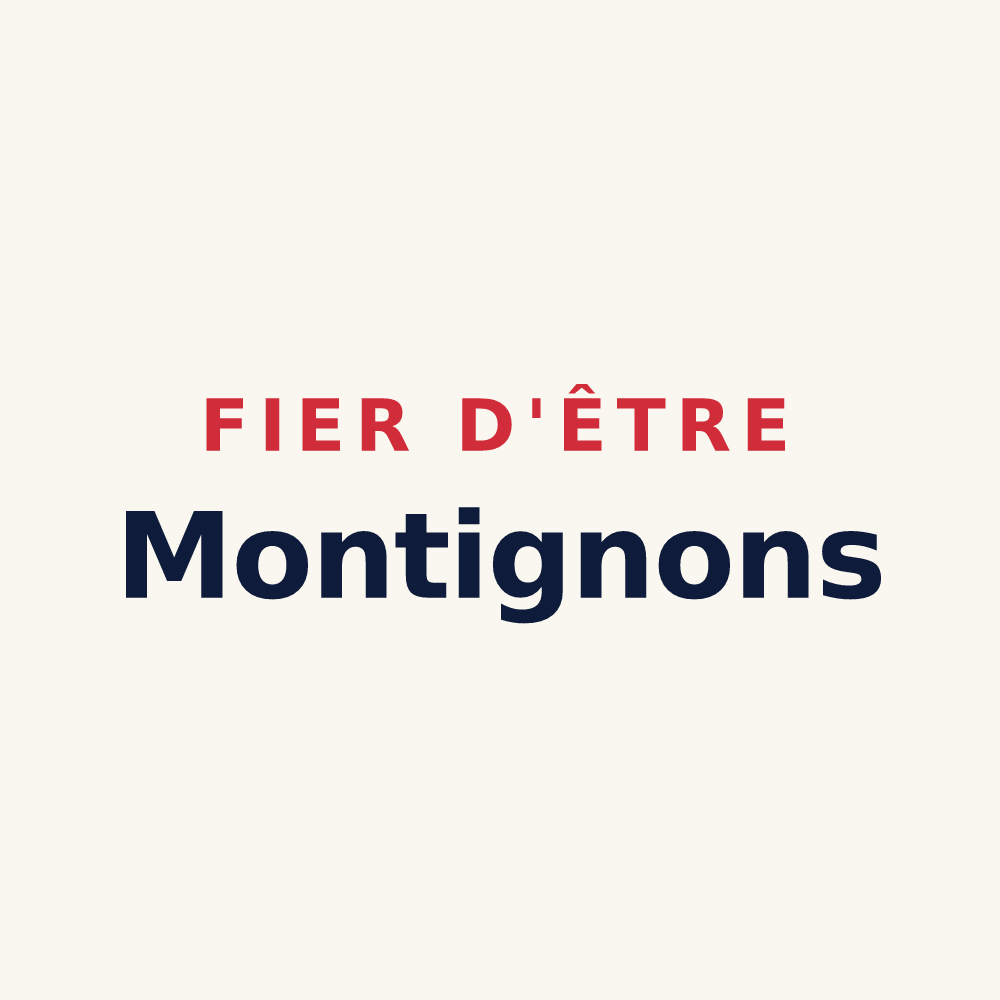 Tasse « Fier d'être Montignons » — design pour Montigny-le-Guesdier