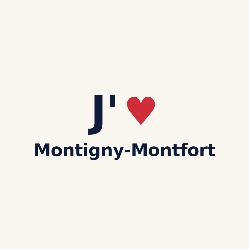 Tasse personnalisée Montigny-Montfort — design J'aime Montigny-Montfort