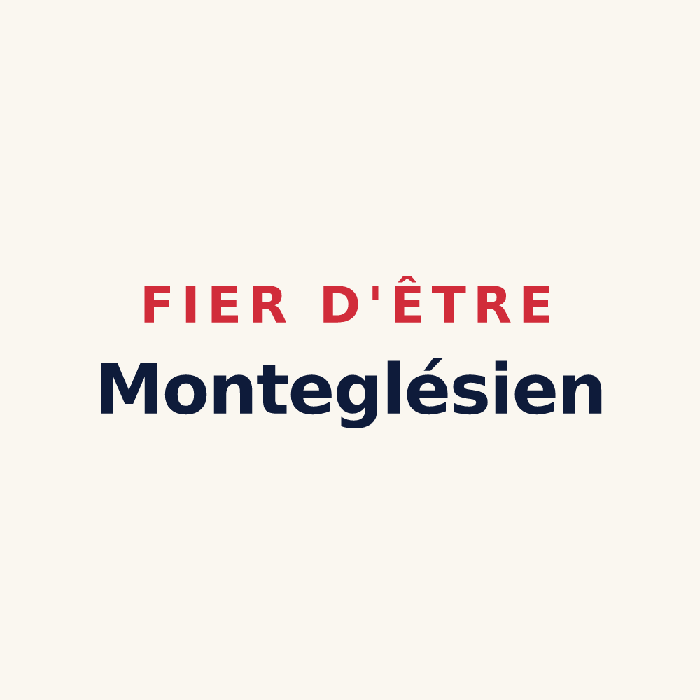 Tasse « Fier d'être Monteglésien » — design pour Montilliers