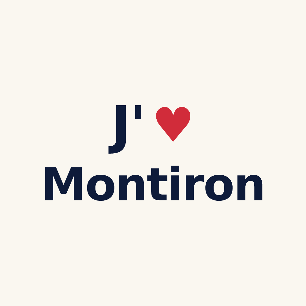 Tasse personnalisée Montiron — design J'aime Montiron