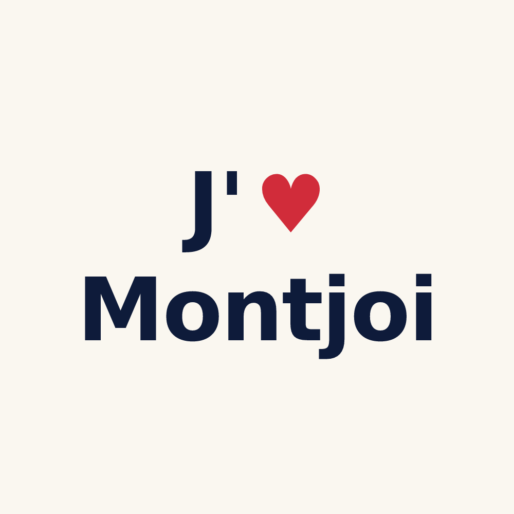 Tasse personnalisée Montjoi — design J'aime Montjoi