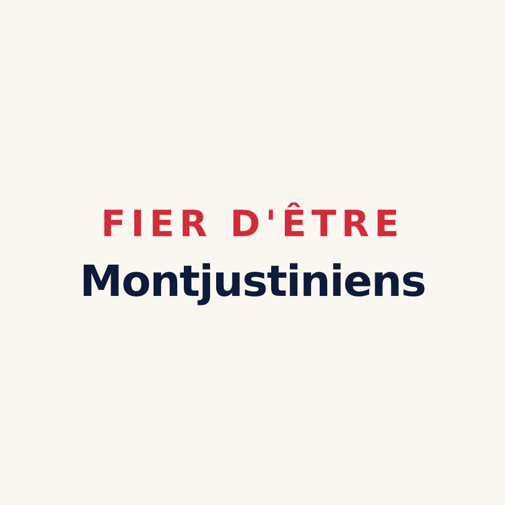 Tasse « Fier d'être Montjustiniens » — design pour Montjustin
