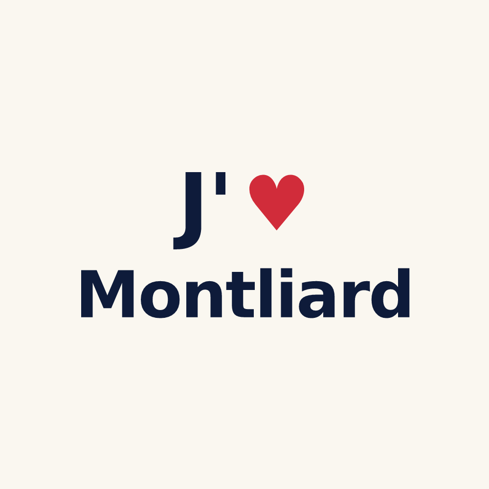 Tasse personnalisée Montliard — design J'aime Montliard