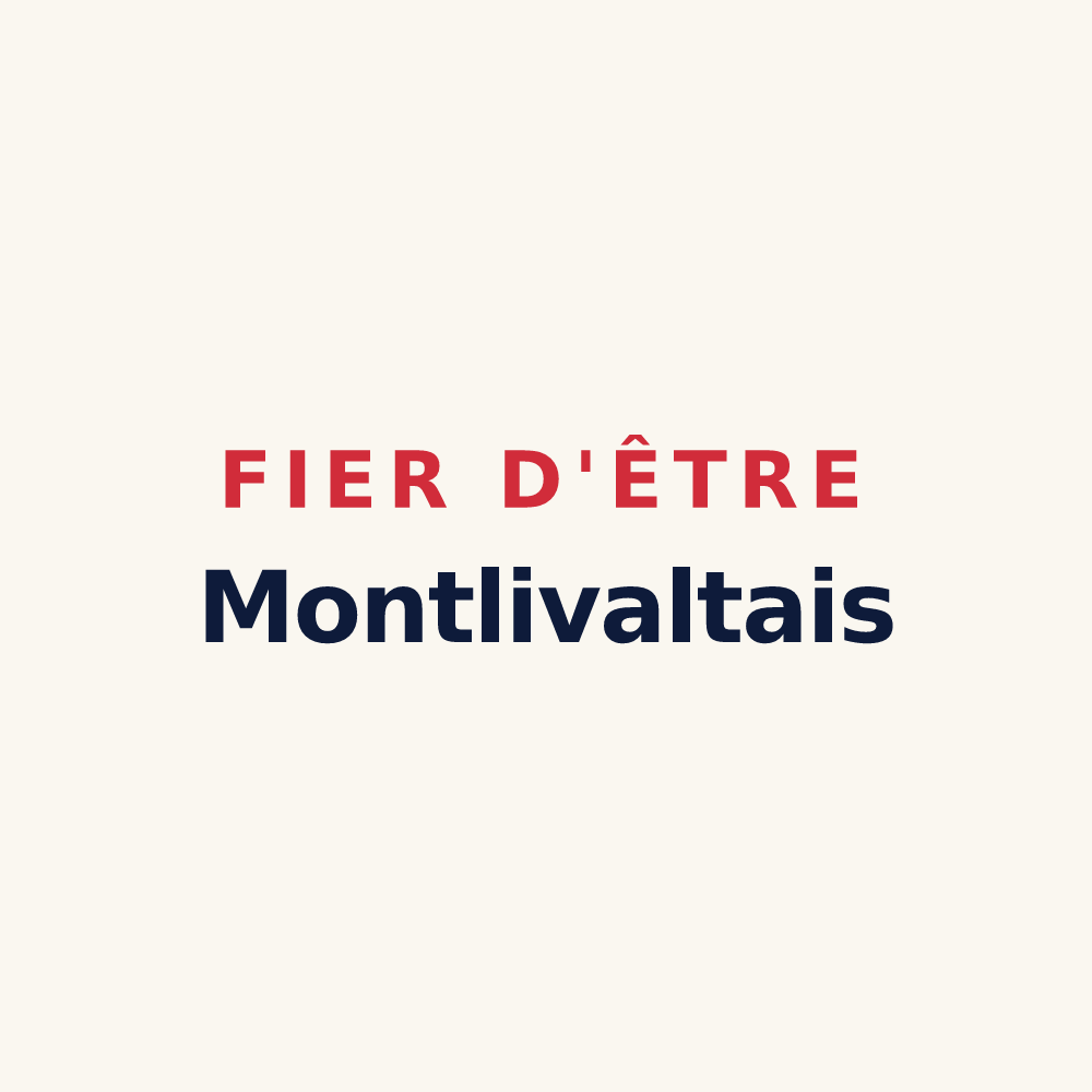 Tasse « Fier d'être Montlivaltais » — design pour Montlivault