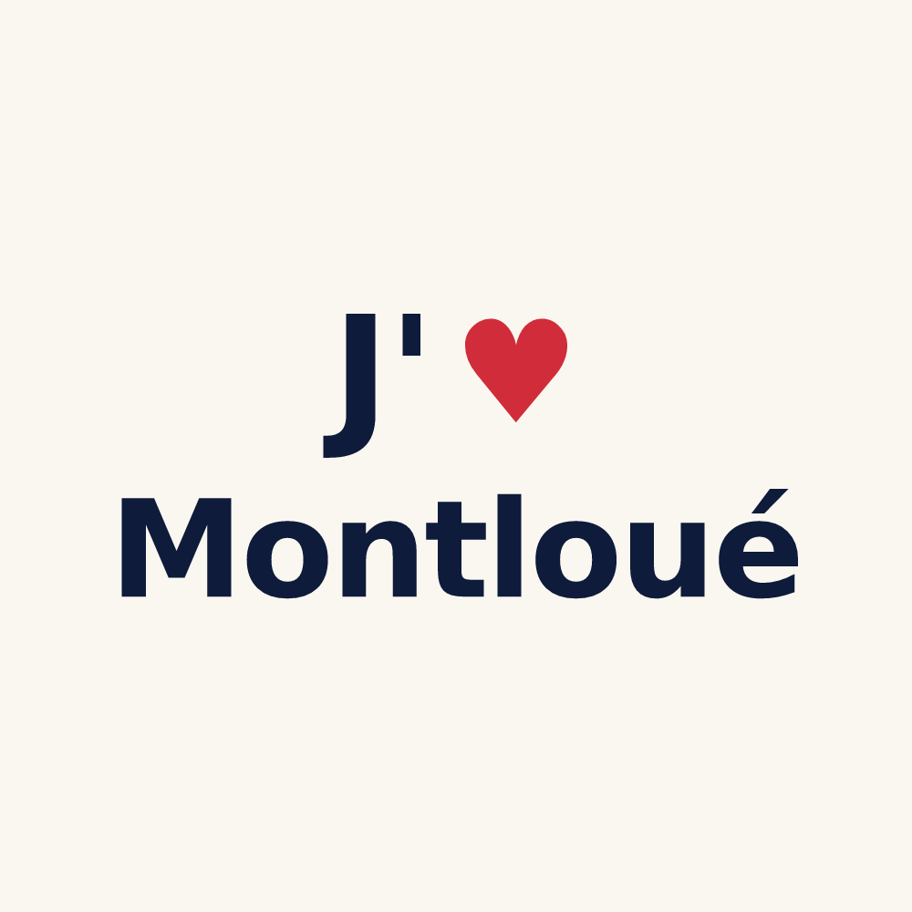 Tasse personnalisée Montloué — design J'aime Montloué