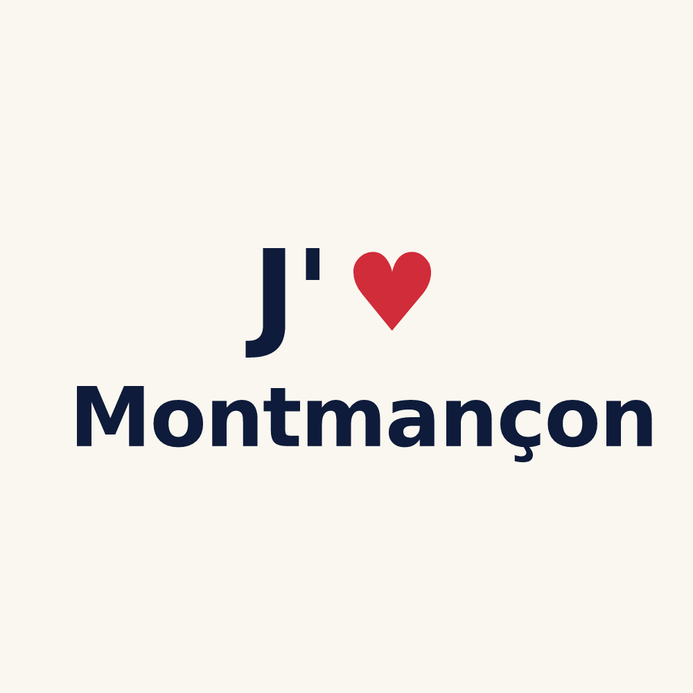 Tasse personnalisée Montmançon — design J'aime Montmançon