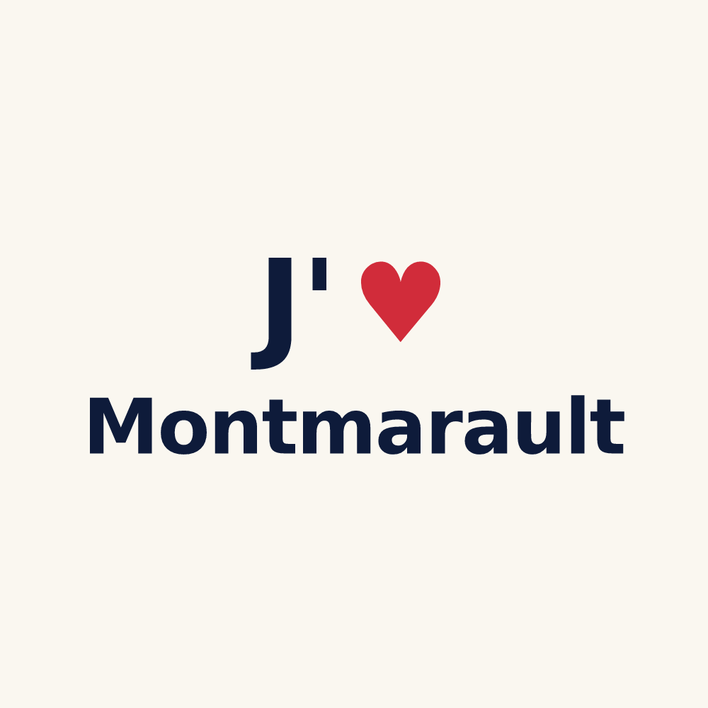 Tasse personnalisée Montmarault — design J'aime Montmarault