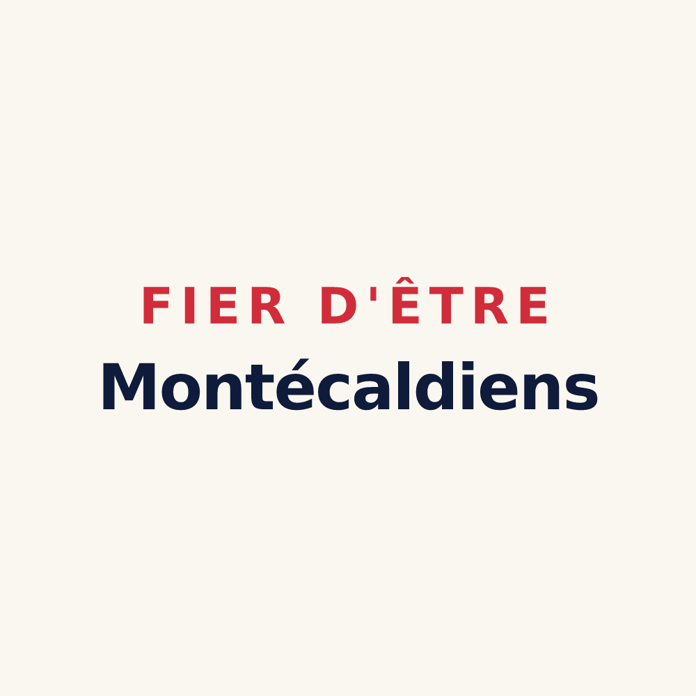 Tasse « Fier d'être Montécaldiens » — design pour Montmérac