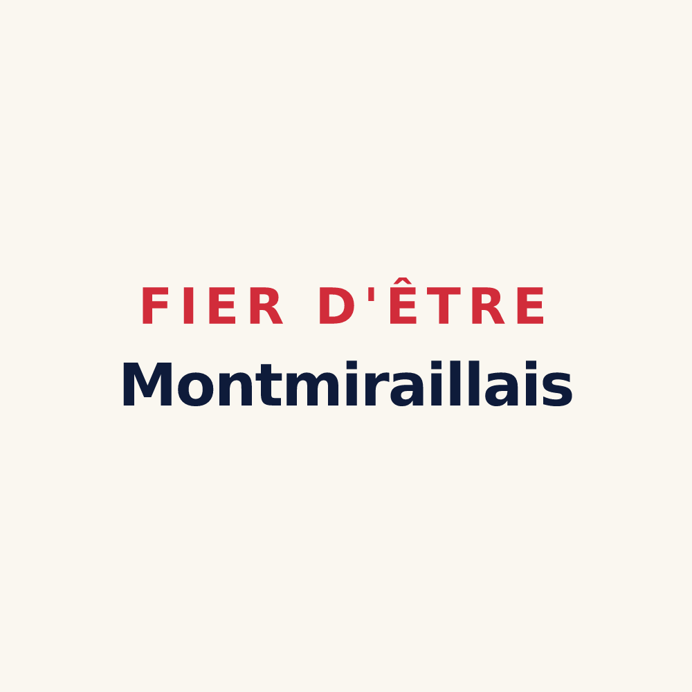 Tasse « Fier d'être Montmiraillais » — design pour Montmirail