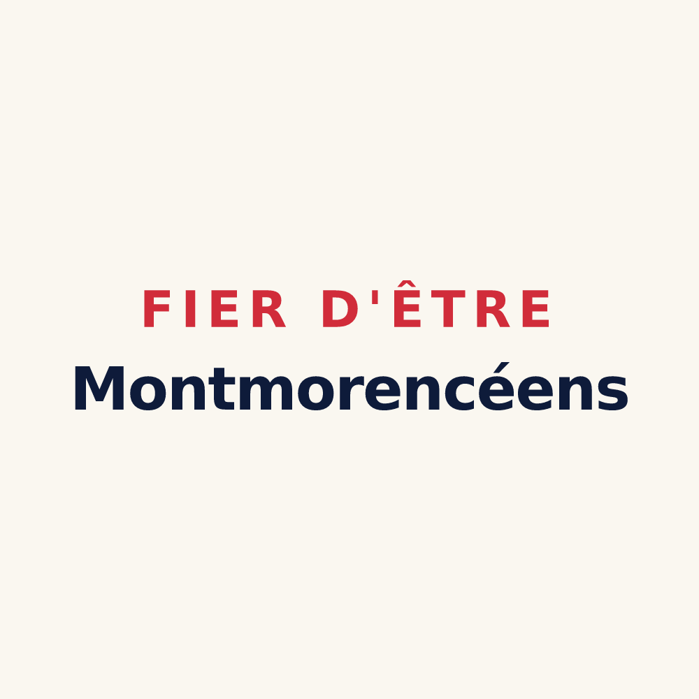 Tasse « Fier d'être Montmorencéens » — design pour Montmorency
