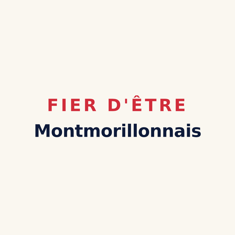 Tasse « Fier d'être Montmorillonnais » — design pour Montmorillon